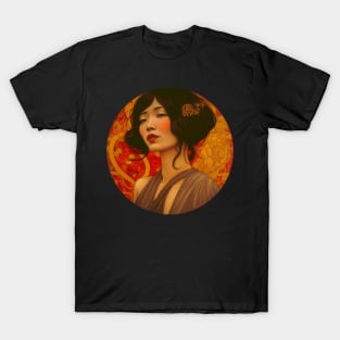 Art Deco Style Woman T-Shirt